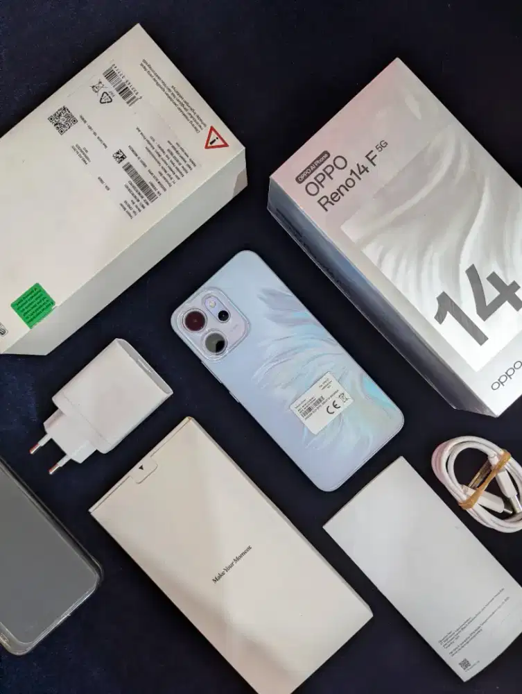 Oppo Reno 14F 5G 8/256 Fulset mulus Pemakaian Singkat