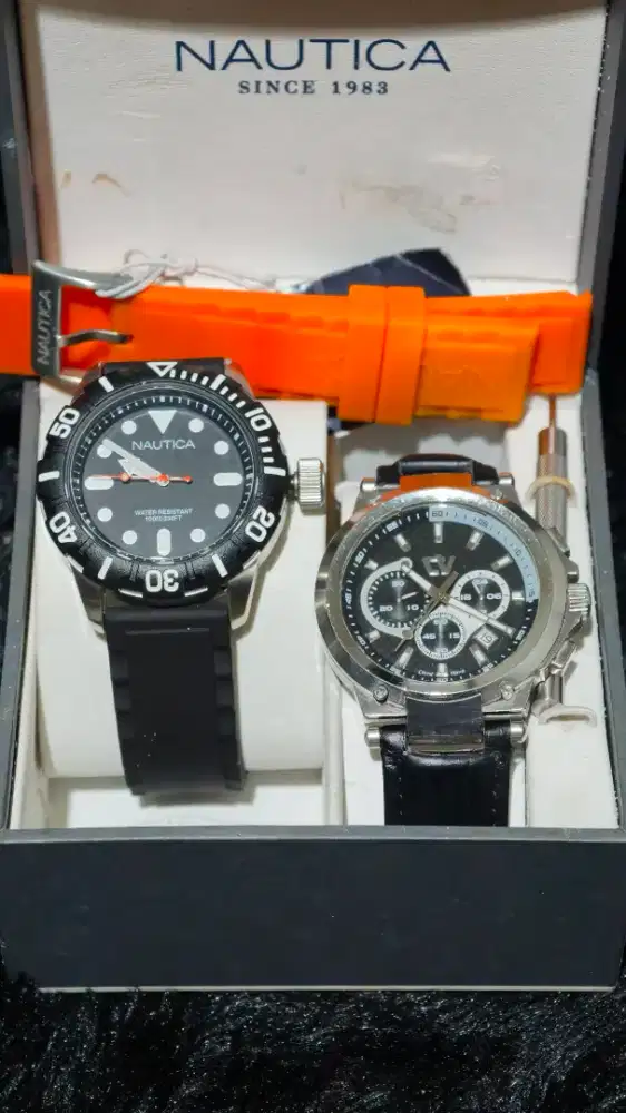 Beli Jam selam Diver 100m Nautica GRATIS Jam Christ Verra BUY 1 GET 1