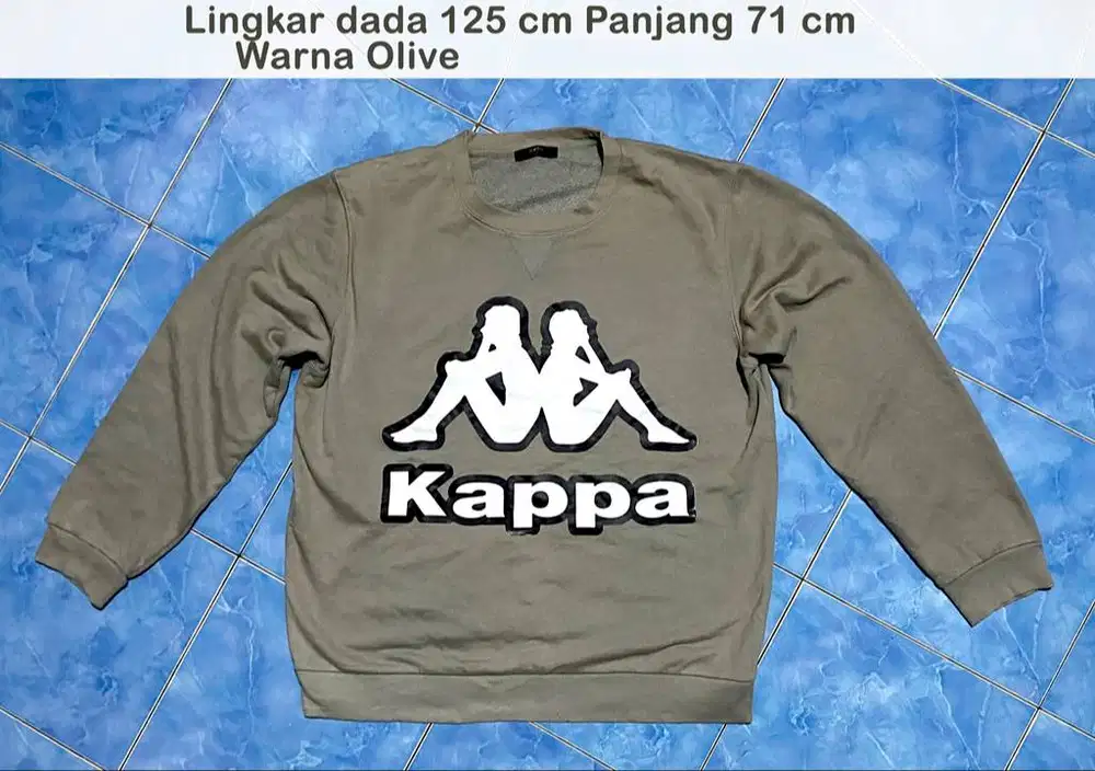 JAKET SWEATER  CREWNECK KAPPA MURAH PRELOVED