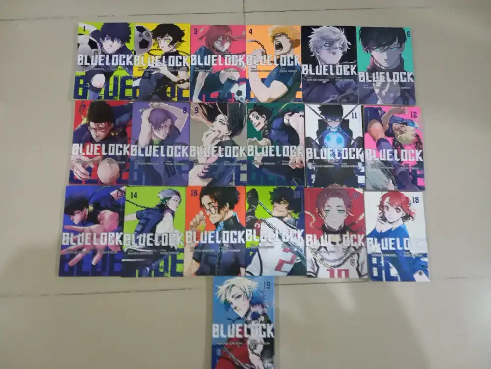 Manga Blue Lock Vol 1-19 Lengkap (Koleksi Pribadi - Mulus)