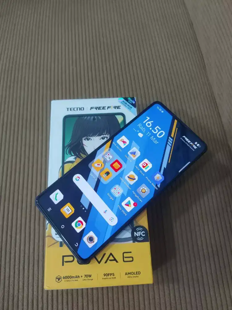 TECNO POVA 6. RAM 8/256G mulus no minus fullset original