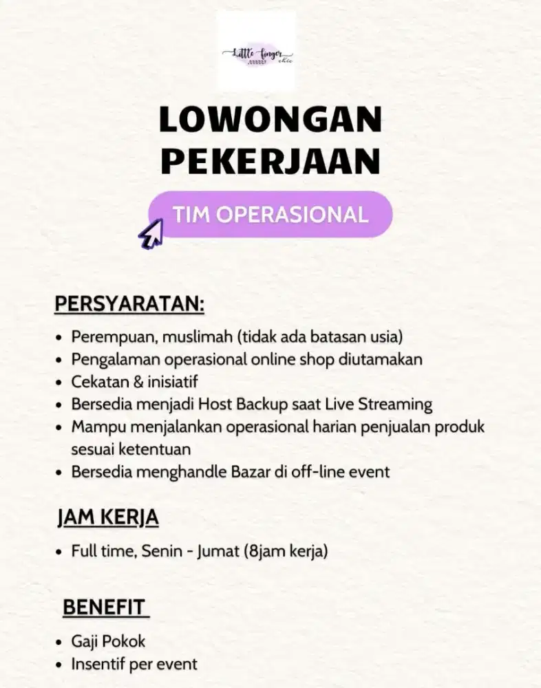 Marketing Team little finger