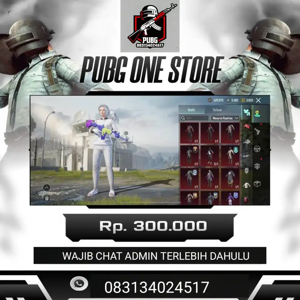 JUAL AKUN PUBG 300K