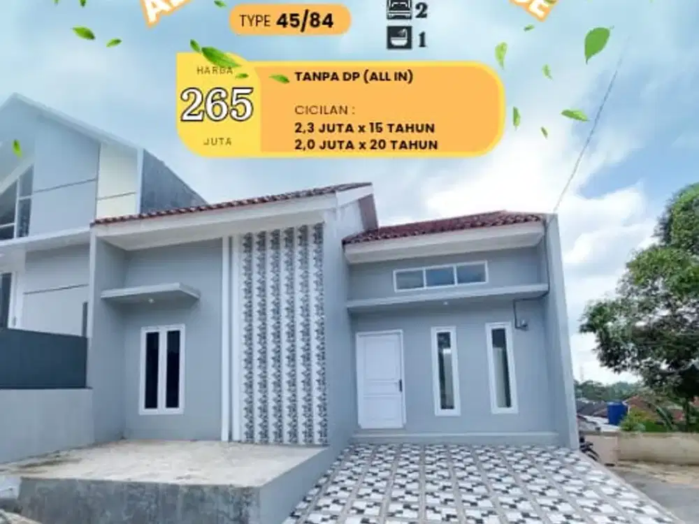 Rumah Bebas DP AL KHAAFIDH Residen deket Taman Wisata Kampung Vietnam