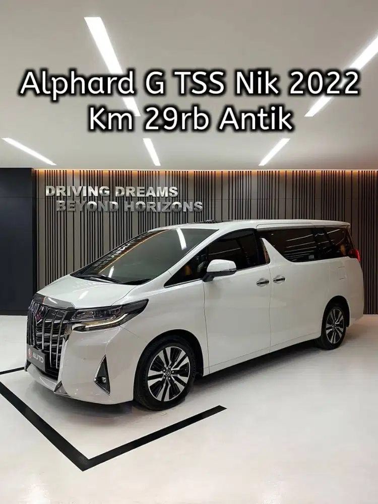 Toyota Alphard 2.5 G TSS ATPM 2022 Putih Km29rb B2232PR