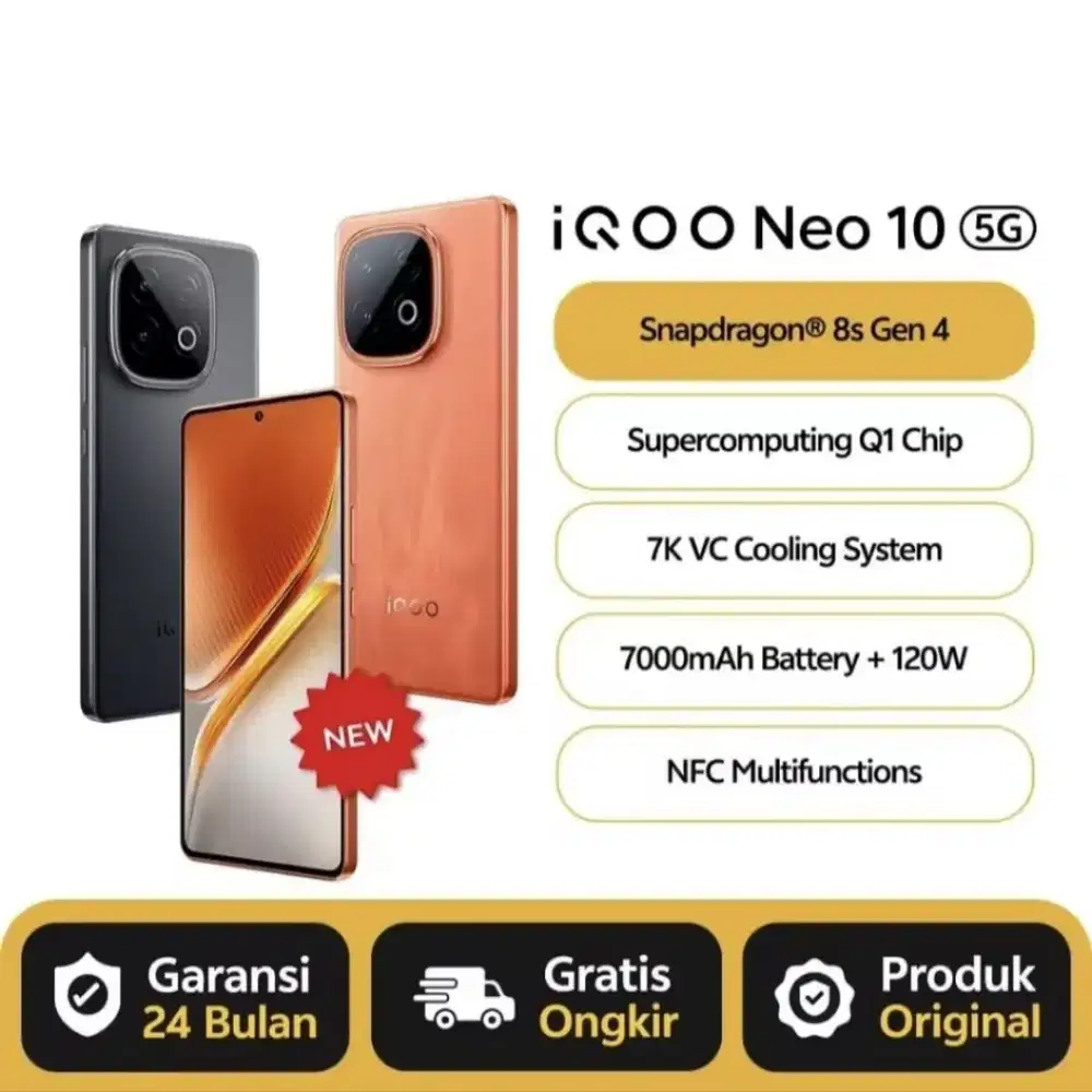 Iqoo Neo 10 5G 12/256 gb New Garansi Resmi