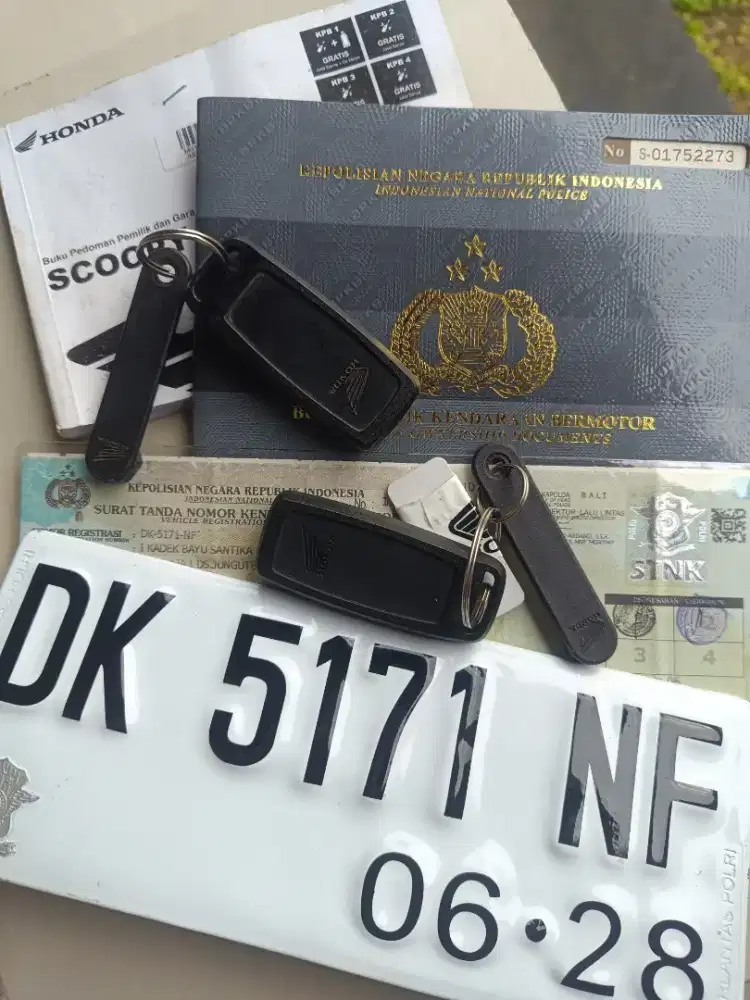 Scoopy Prestige 2023, Siap Pakai, Pajak Hidup, Ban Baru