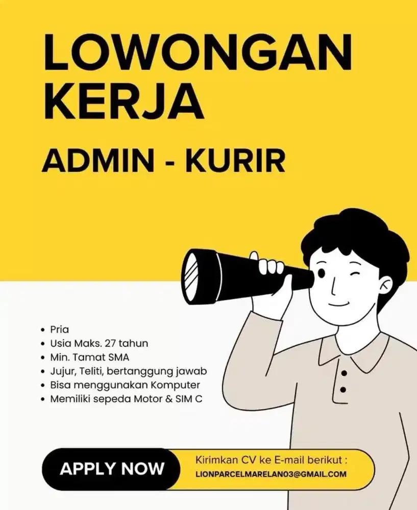 DIBUTUHKAN SECEPATNYA