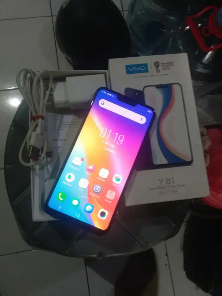 VIVO Y81 RAM 3/32 GB FULLSET NORMAL NO MINUS MULUS SEGEL ORI BU