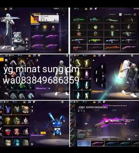 Jual akun ff murah aman dan terpercaya