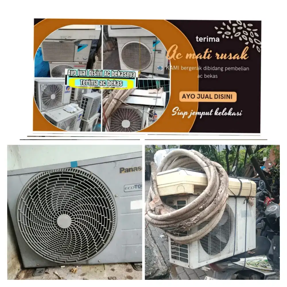 Terima ac bekas rusak