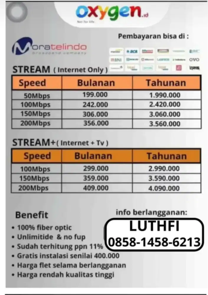 Wifi Oxygen Si Paling Cepat Dan Stabil