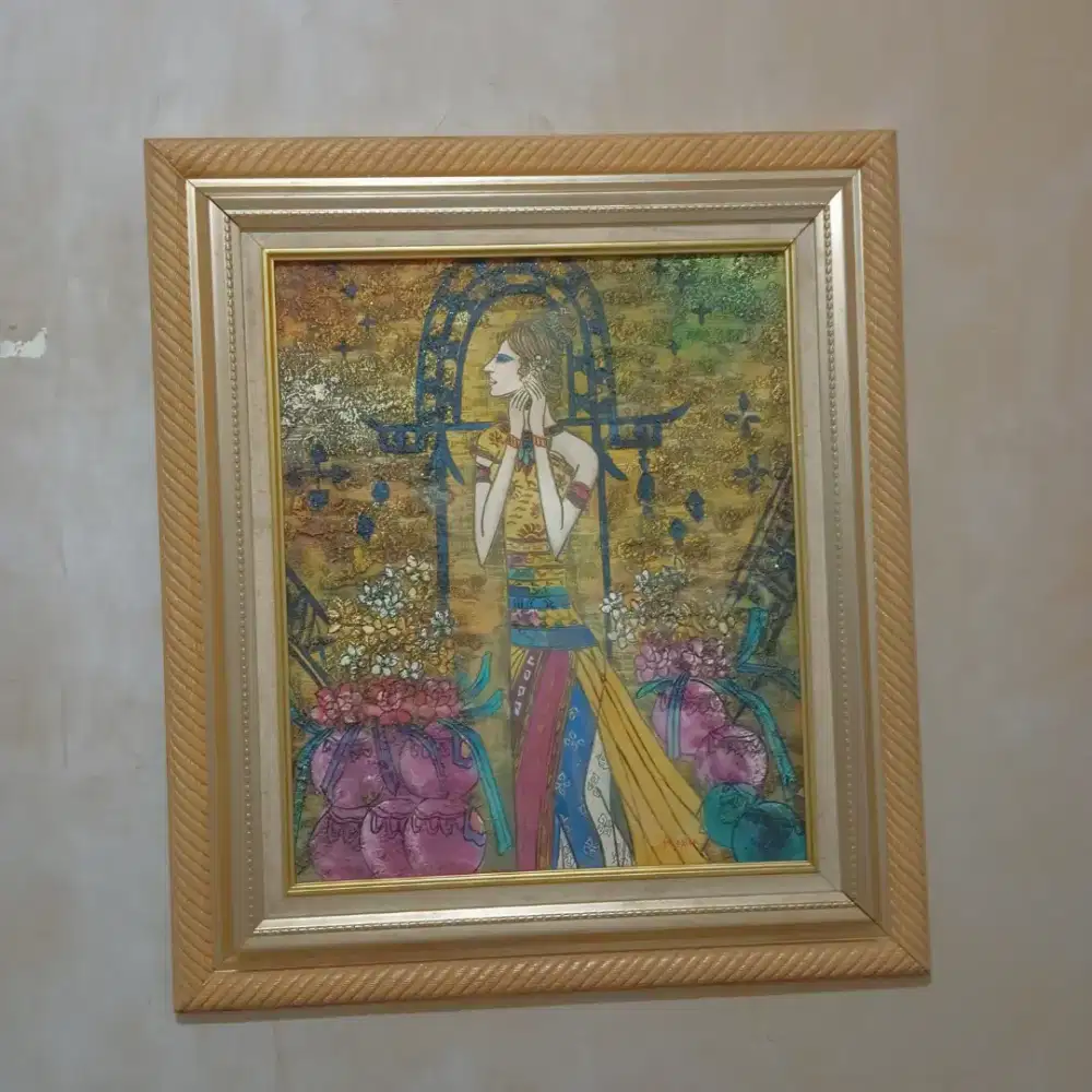 Lukisan Eropa masih bagus bingkai bagus ik 40x60