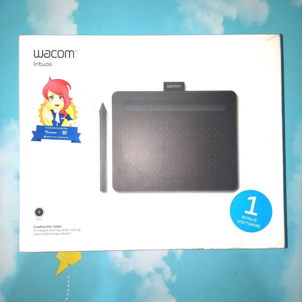 Wacom Intuos S warna hitam seri CTL-4100