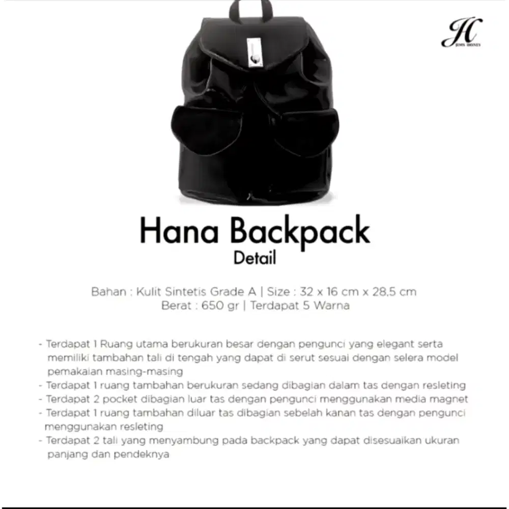 Tas Wanita Hitam J*ms Honey