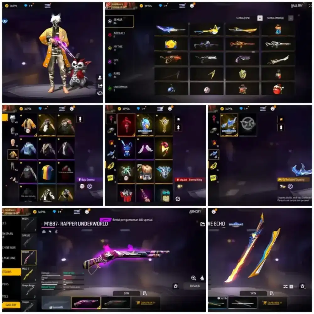 Jual akun ff aman dan amanah