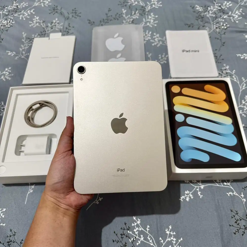 iPad Mini 6 Silver 64gb Mulus Like New Fullset Original