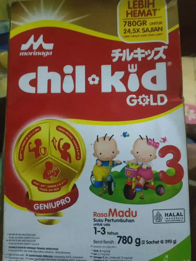 Susu chil kid gold madu 780 gr 1-3 tahun