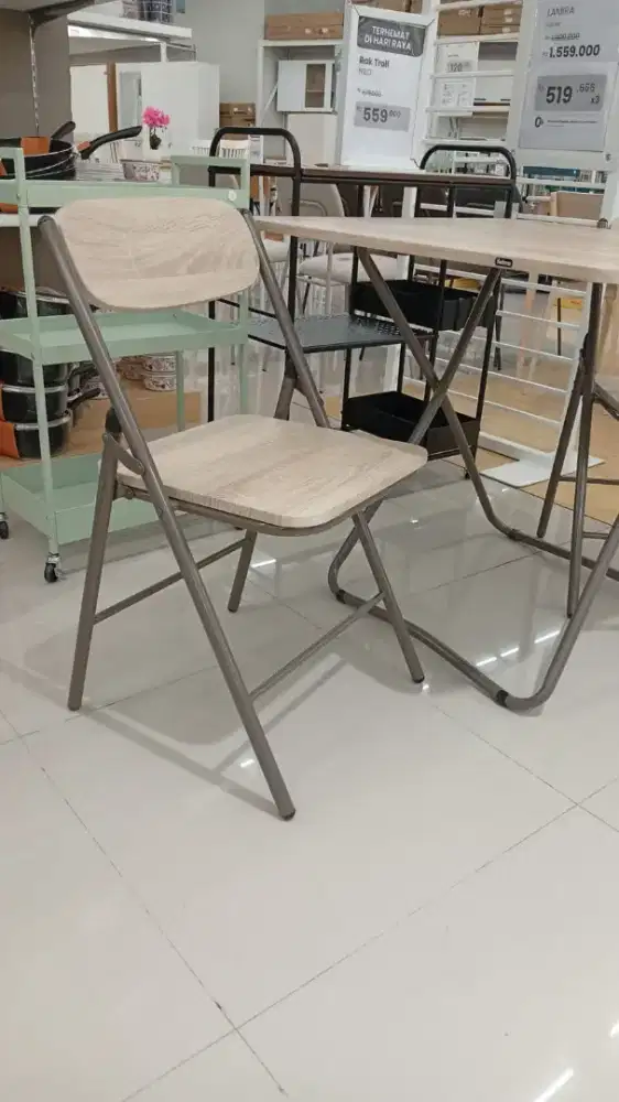 Meja set lipat (2 kursi)