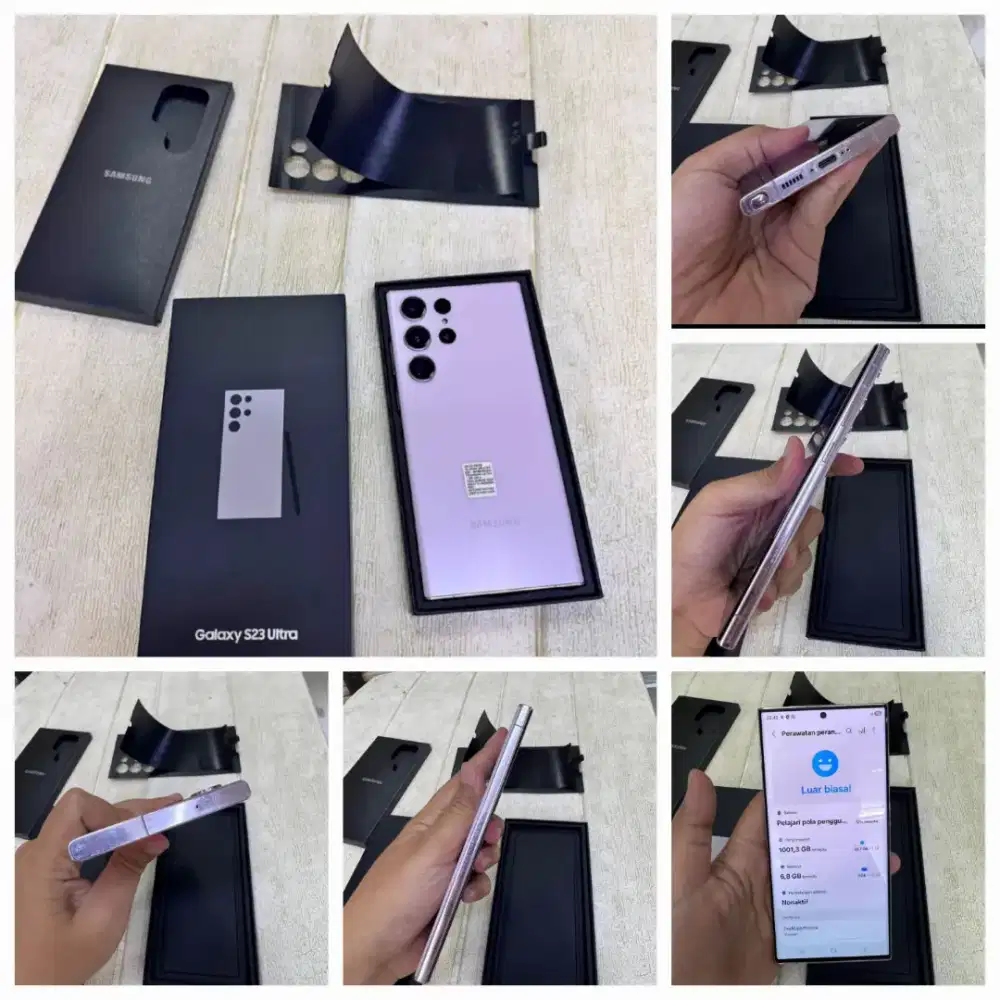 Samsung S23 ultra 12/1TB mulus like new garansi resmi sein