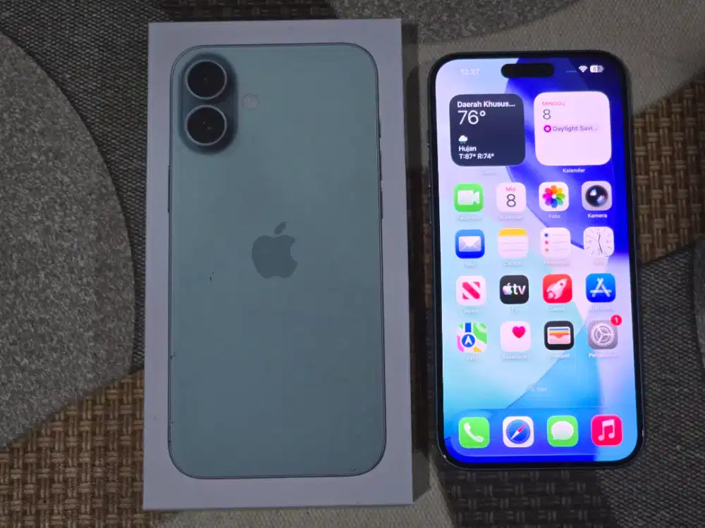 IPHONE 16 PLUS TEAL 128GB RESMI IBOX