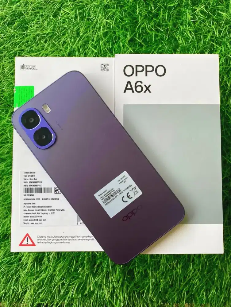 OPPO A6X RAM 6+12/128 GB LIKE NEW 2 HARI PAKAI