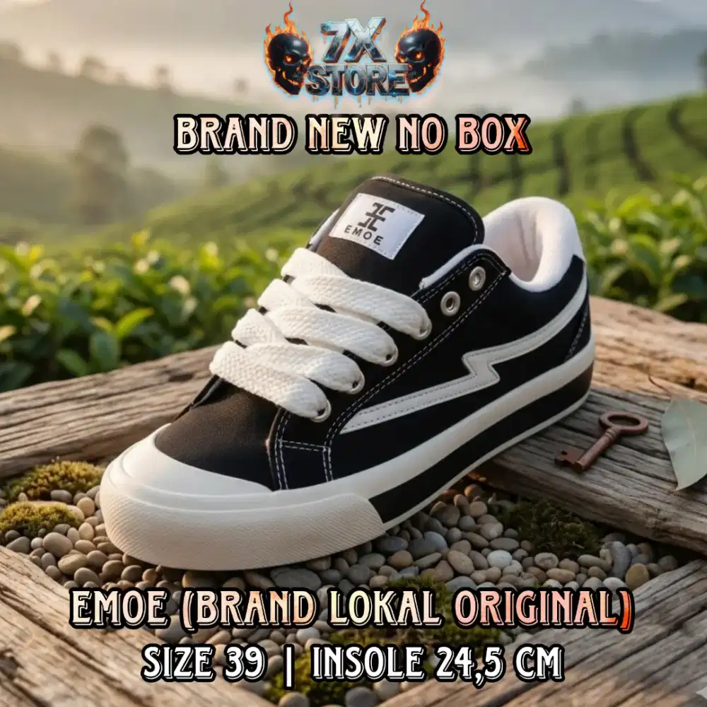 Sepatu Sneakers Cowo/Cewe Unisex Casual/Santai/Sekolah Hitam Putih