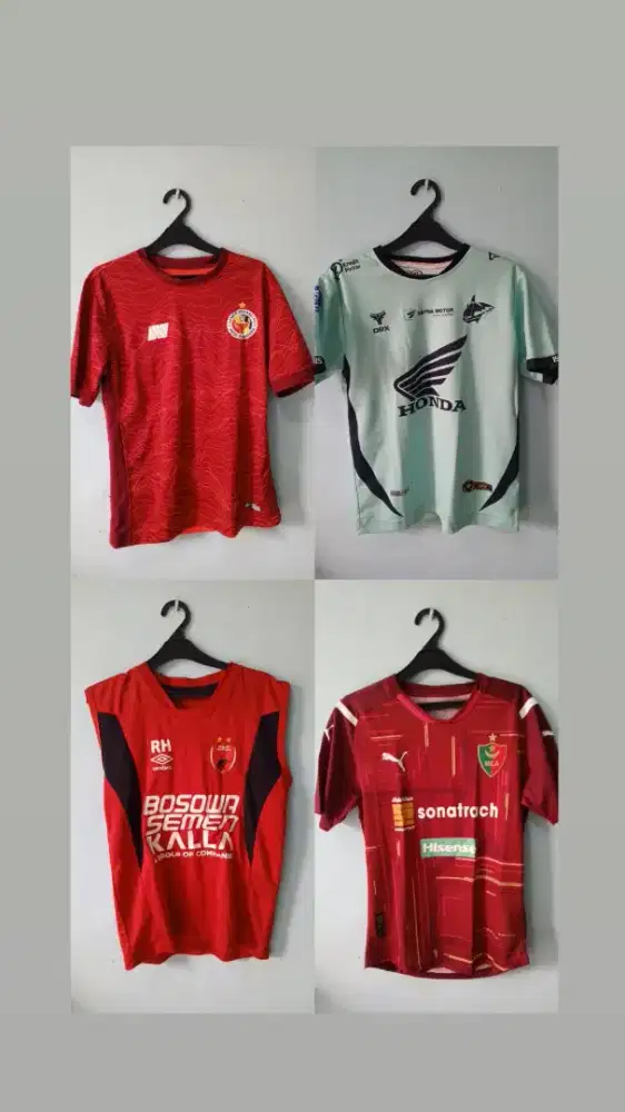 jersey kaos koleksi pribadi Nike Adidas Umbro dll