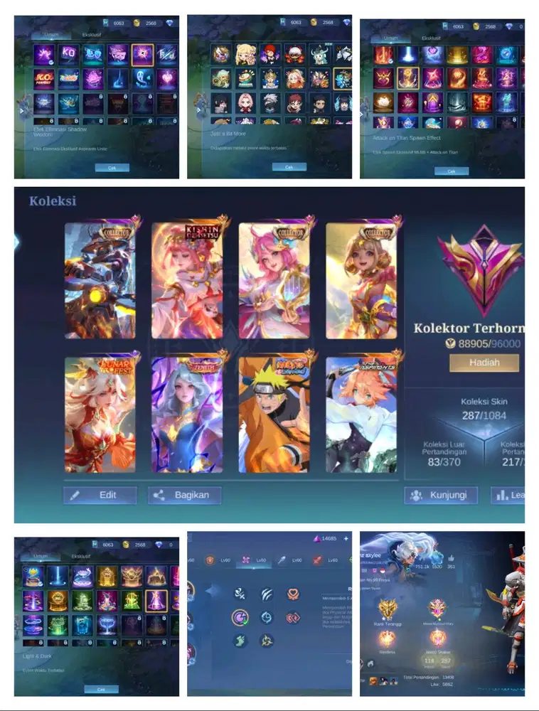 Di Akun ML karna jarang kepake