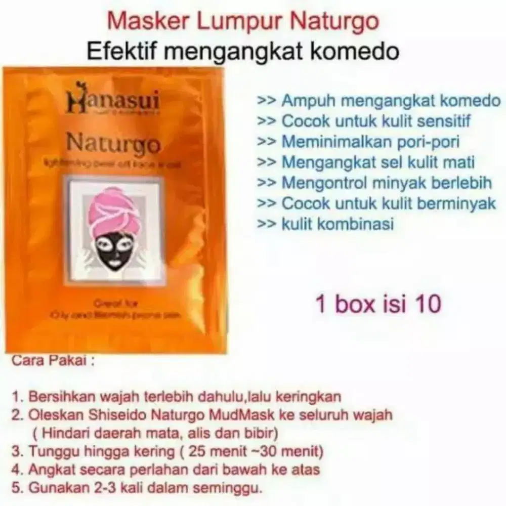 Masker wajah black mud