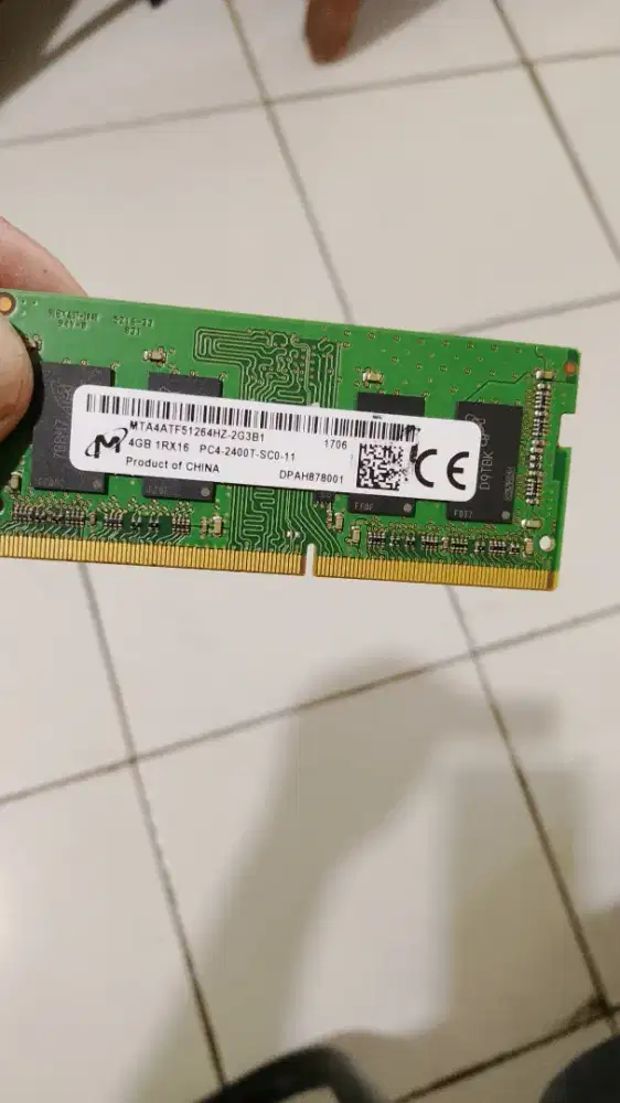 Memory Sodim 4Gb DDR4 PC4 2400T