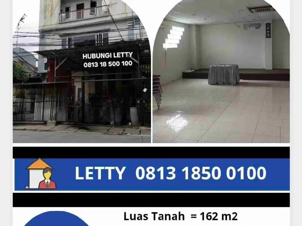 Ruko 4 Lantai Mangga Besar Lokasi Strategis