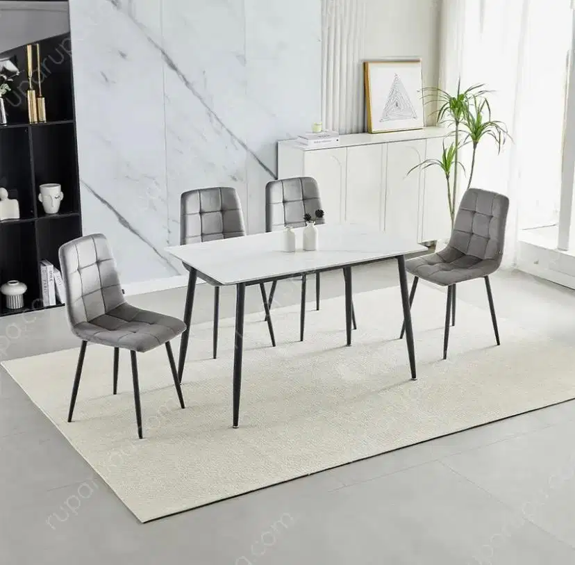 Informa Maui Set Meja Makan 4 Kursi - Putih