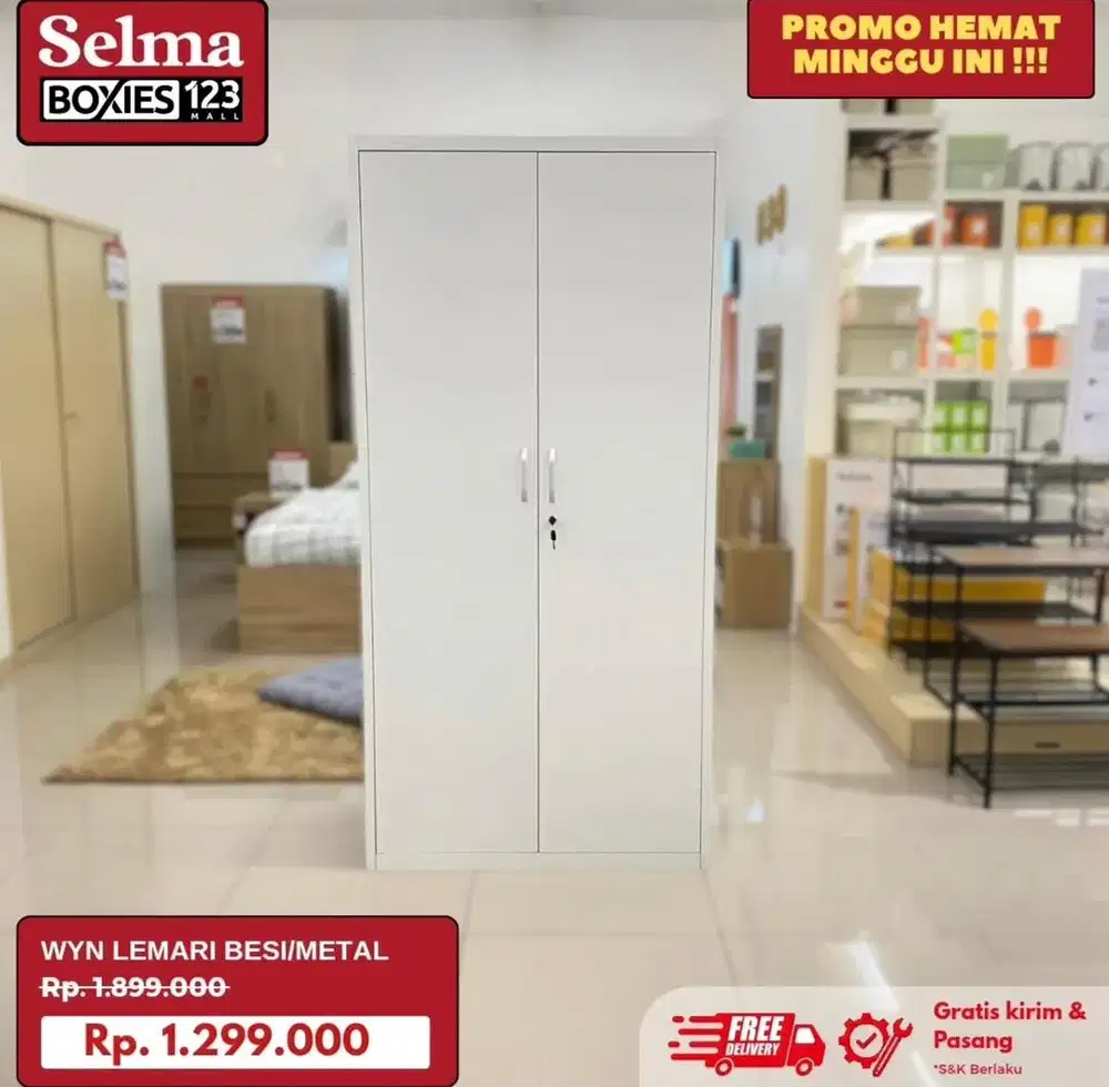 Wyn lemari pakaian besi