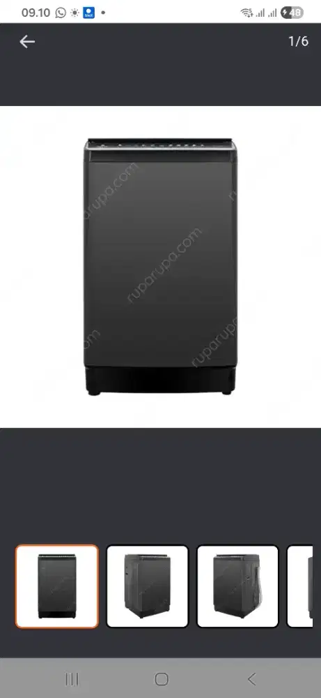 Hisense 13 kg mesin cuci top loading wtjh1313