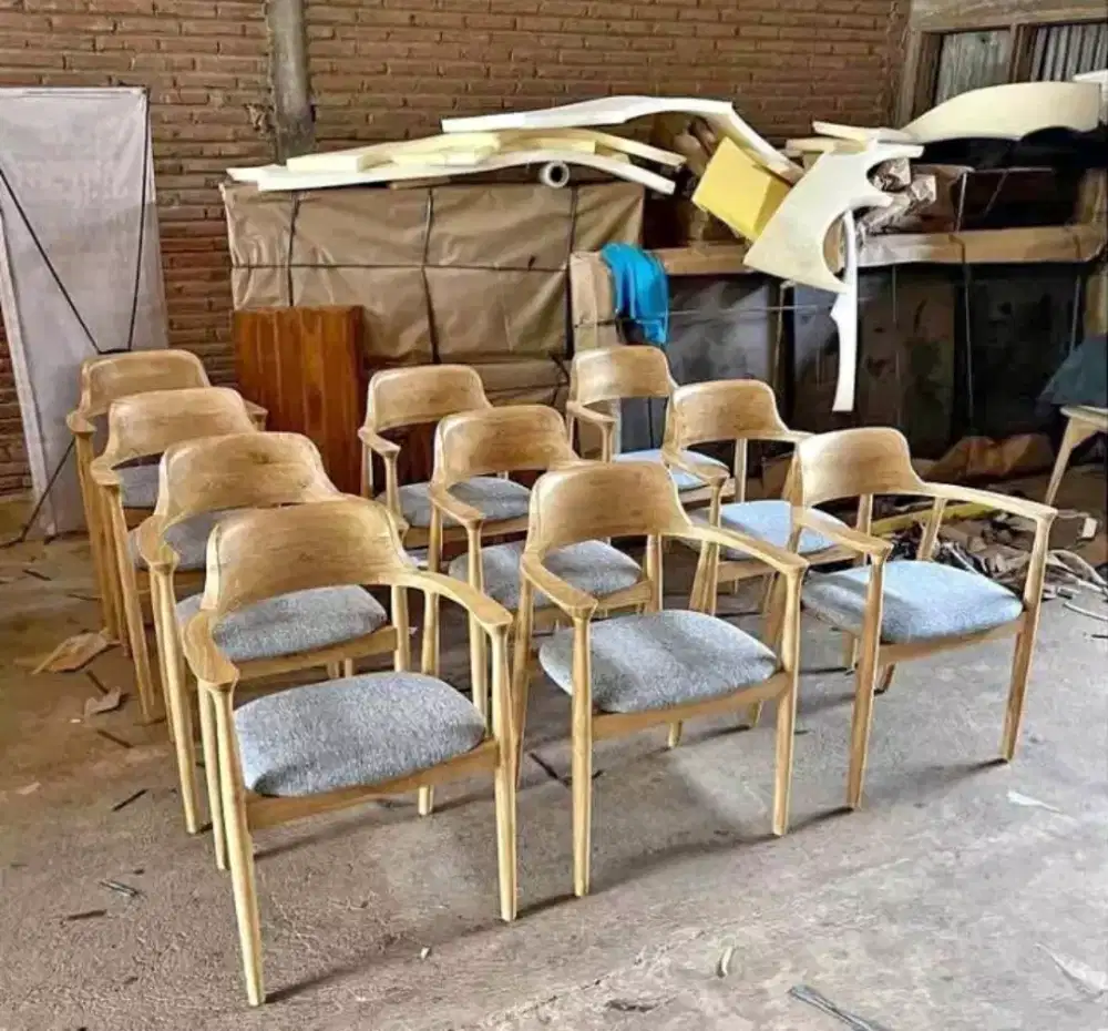 Kursi caffe outdoor kayu jati solitd