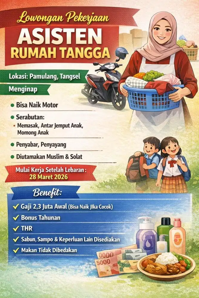 ART menginap Tangsel