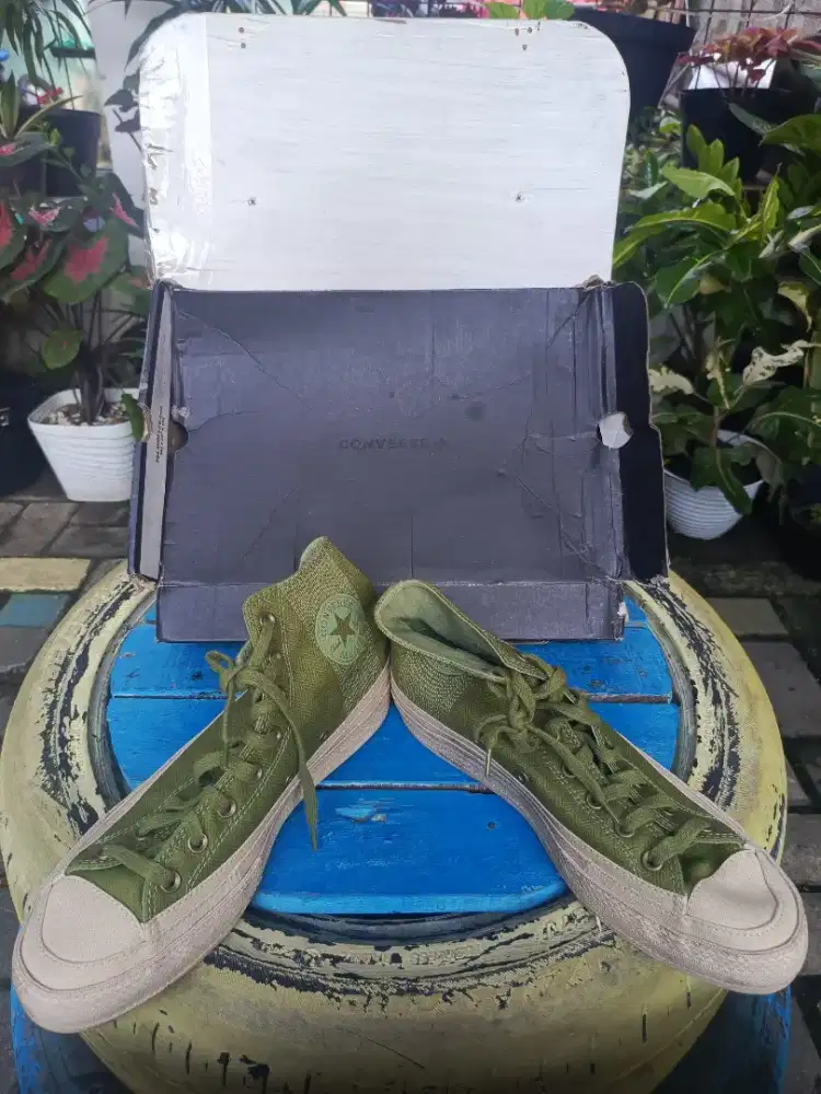 SEPATU CONVERSE CHUCK JOYLOR A03661C CHUCK 70 GREEN BNOB UK 43 LENGKAP