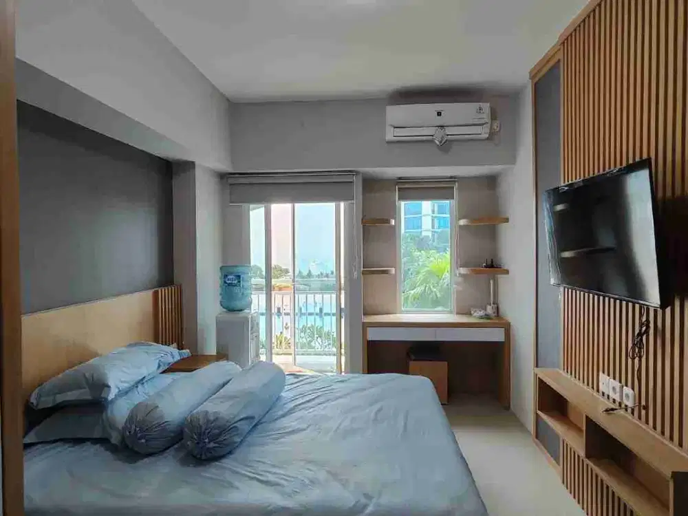 apartement pakuwon mall lantai rendah view pool