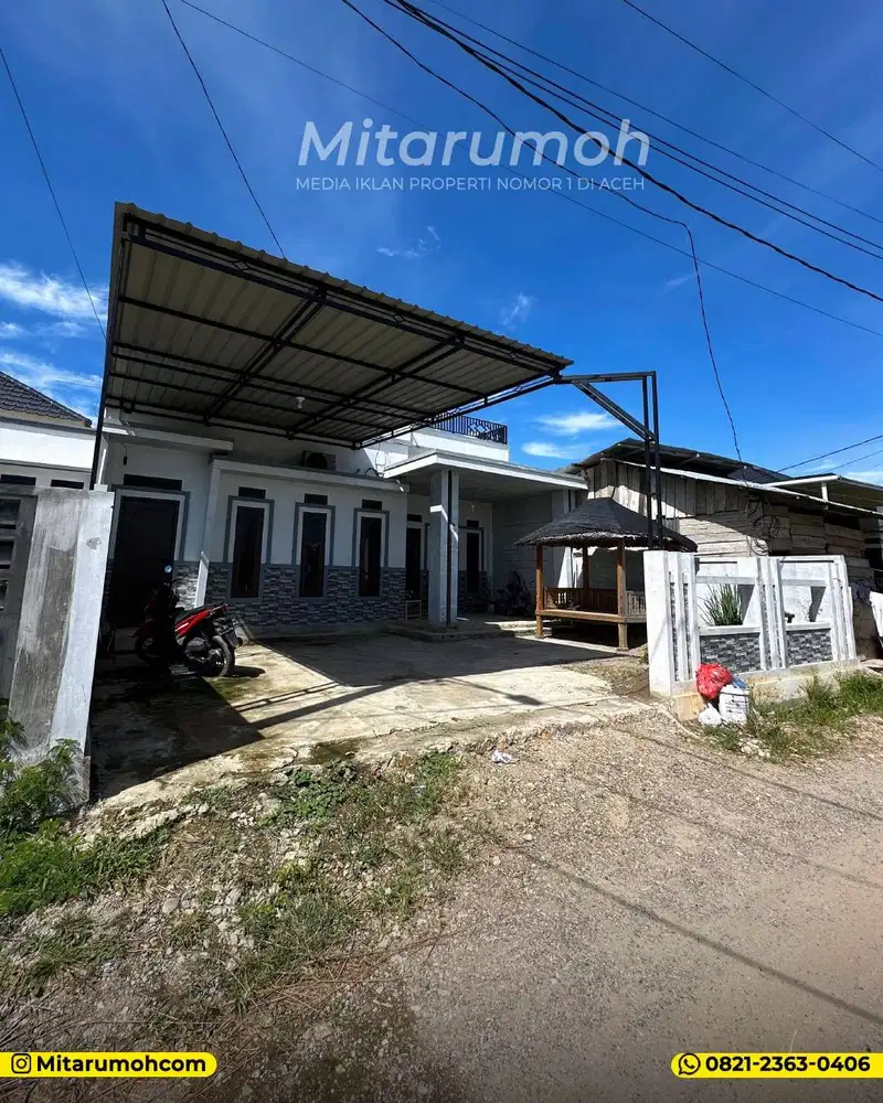 Dijual rumah minimalis 2 lantai BONUS GUDANG 600M ALAMAT LAMPASEH ACEH