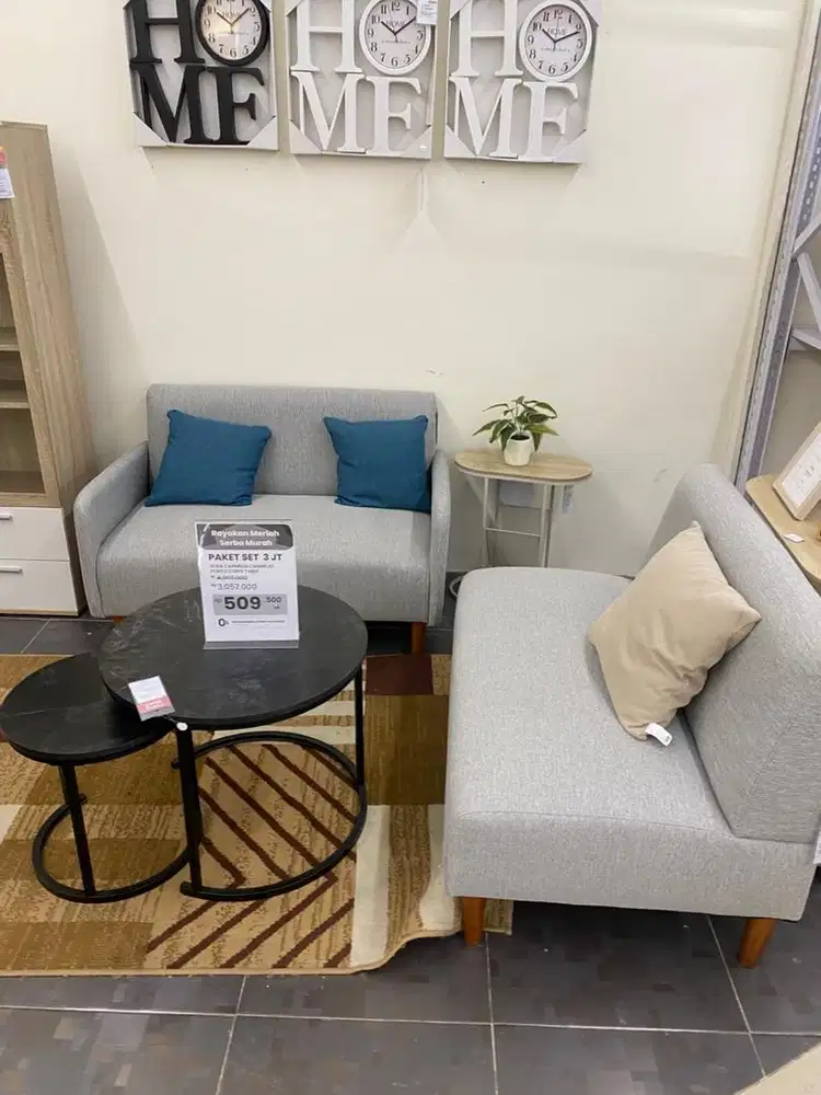 Set Sofa 3 Jutaan + Meja