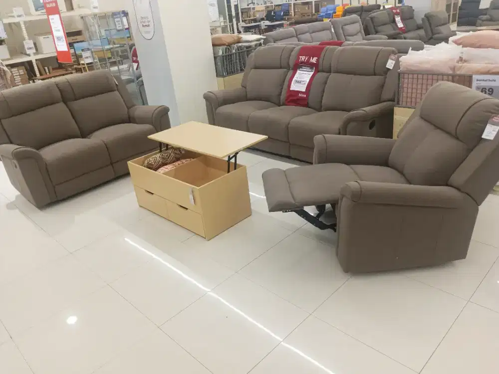 SOFA SET RECLINER MURAH