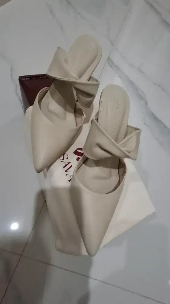 Sava heels beige silvia siantar