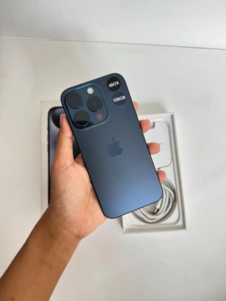 IPHONE 15 PRO 128GB BEKAS IBOX FULLSET SEPERTI BARU
