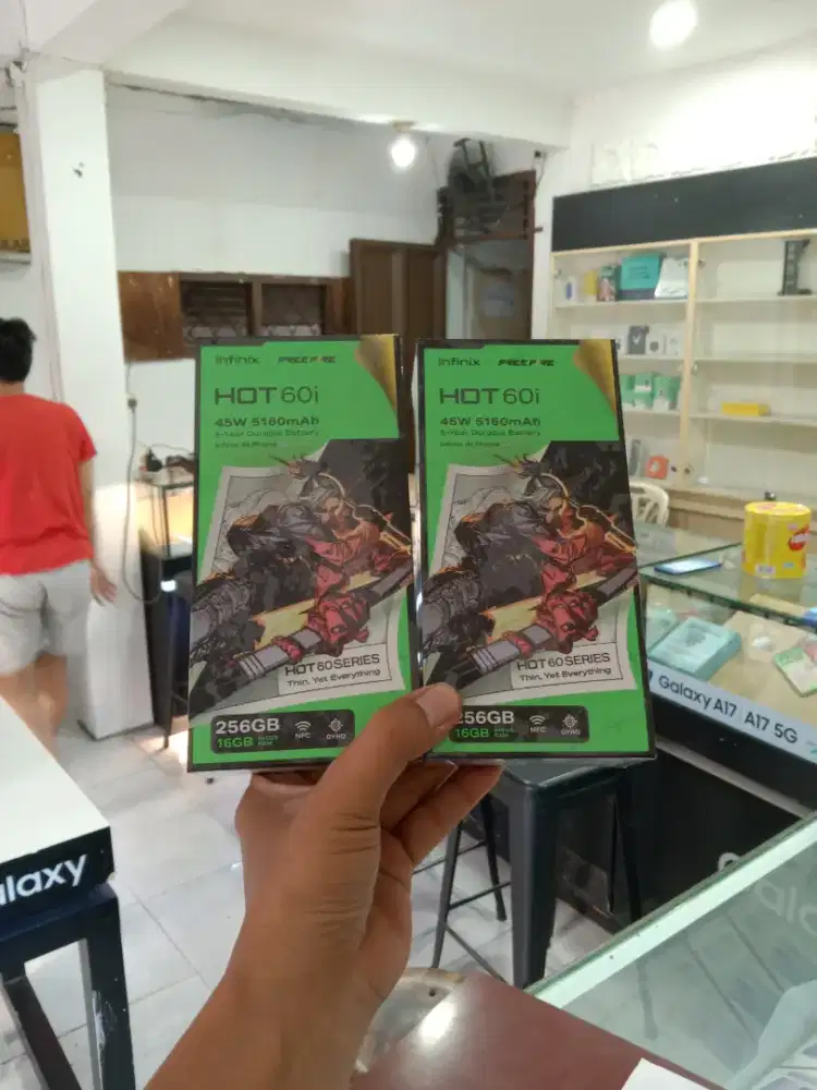 ( Fast respon WA ) Infinix Hot 60i NFC 8+8/256 Garansi resmi 1thn