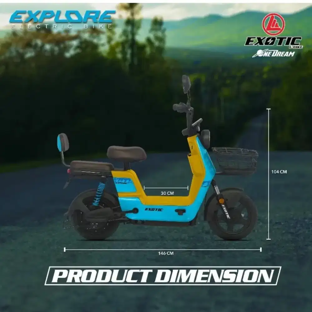 Sepeda listrik exotic explore sr