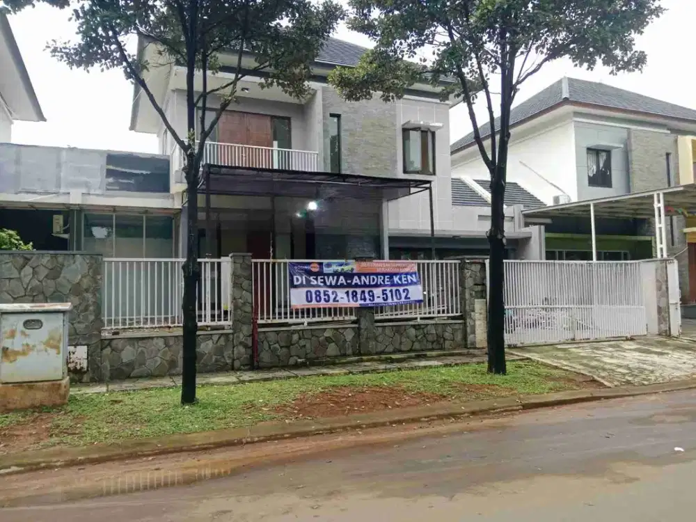 Disewakan Rumah Tingkat Mewah Pinggir Jalan Raya Heliconia harapan indah Bekasi