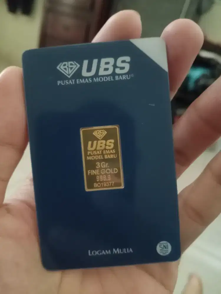 Emas UBS 3gr Logam Mulia 24 Karat - Asli