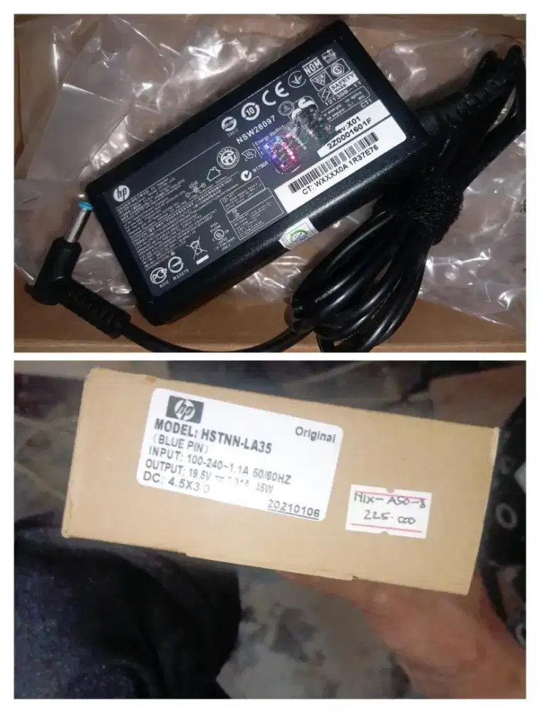Adaptor laptop merk hp
