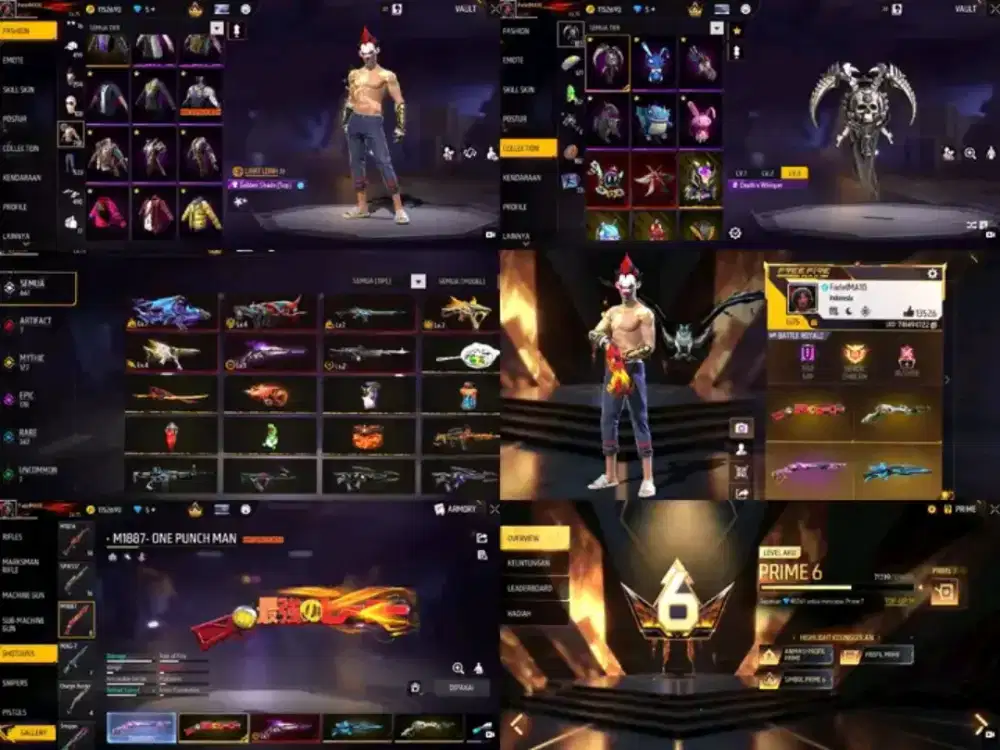 jual akun ff murah aman dan terpercaya